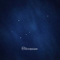 Telescopium constellation, Cluster of stars, Telescope constellation Royalty Free Stock Photo