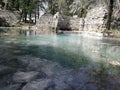 Telese - Glimpse of the swimming pool of the ancient baths Royalty Free Stock Photo