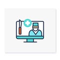 Telesurgery color icon