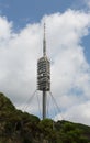 Teletower on Tibidabo's the mountain in Barcelona, Spain Royalty Free Stock Photo