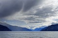 Teletskoye lake,the storm is begins