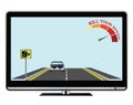 Television advertisement kill your speed