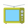 Television Broadcast icon vector image. Royalty Free Stock Photo