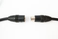 Television cable on a white background Royalty Free Stock Photo