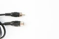 Television cable on a white background Royalty Free Stock Photo