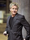 Television chef Gordon Ramsay at LAX airport Royalty Free Stock Photo