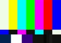 Television color test pattern Royalty Free Stock Photo