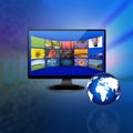 Television and internet production technology concept