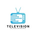 Television logo vector design template Royalty Free Stock Photo
