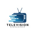 Television logo vector design template Royalty Free Stock Photo