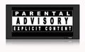 Television Parental Advisory Royalty Free Stock Photo