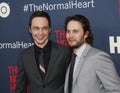 Jim Parsons and Taylor Kitsch at The Normal Heart Premiere in New York City