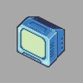 Television pixel Art vector illustration design for game development Royalty Free Stock Photo
