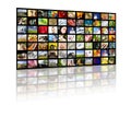 Television production concept. TV movie panels Royalty Free Stock Photo