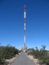 The Glencoe television and radio mast Royalty Free Stock Photo