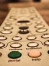 Television remote control close up Royalty Free Stock Photo