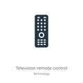 Television remote control icon vector. Trendy flat television remote control icon from technology collection isolated on white Royalty Free Stock Photo