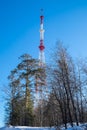 Television signal repeater tower