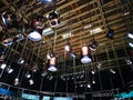 Television studio - grid of lights Royalty Free Stock Photo