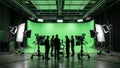 Green Screen Studio Setup Royalty Free Stock Photo