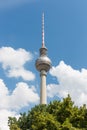 Television tower Berlin at a bright summer day Royalty Free Stock Photo