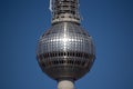 Television tower berlin closeup Royalty Free Stock Photo