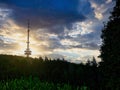 The television tower in Steinhagen OWL Royalty Free Stock Photo