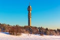 Television tower in Stockholm, Sweden Royalty Free Stock Photo