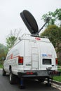 Television transmission vehicle Royalty Free Stock Photo