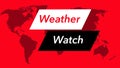 A television weather banner