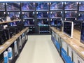 Televisions TV-sets in electronic shop, Moscow