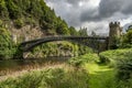 Craigellachie Telford Bridge in Speyside, Scotland Royalty Free Stock Photo