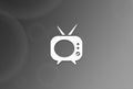 Telivision icon Royalty Free Stock Photo