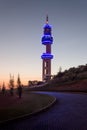 Telkom tower Pretoria street view at night Royalty Free Stock Photo
