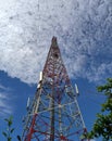Telkomsel Cellular network tower Royalty Free Stock Photo