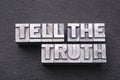 Tell the truth bm Royalty Free Stock Photo