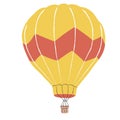 Travel element hot air ballon Royalty Free Stock Photo