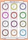 Telling the time, what is the time, Royalty Free Stock Photo