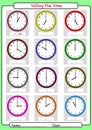 Telling the time, what is the time, Royalty Free Stock Photo