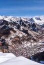 Telluride, Colorado and the San Juan Mountains scenic winter landscape Royalty Free Stock Photo