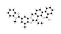 telmisartan molecule, structural chemical formula, ball-and-stick model, isolated image angiotensin ii receptor antagonists