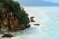 Telok padan kecil Cliff in Bako National Park Royalty Free Stock Photo