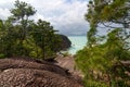 Telok padan kecil Cliff in Bako National Park Royalty Free Stock Photo