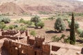 Telouet ancient kasbah ruins and landscape Royalty Free Stock Photo