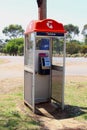 Vintage Telstra payphone in the country of Australia Royalty Free Stock Photo