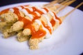Telur gulung, street food from Indonesia Royalty Free Stock Photo