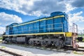 TEM2 diesel-electric locomotive manufactured by the Kharkov Transport Machinery plant Royalty Free Stock Photo