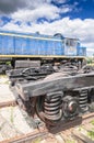 TEM2 diesel-electric locomotive manufactured by the Kharkov Transport Machinery plant Royalty Free Stock Photo