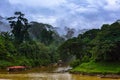 Tembeling river in the jungle of Taman Negara, Malaysia Royalty Free Stock Photo