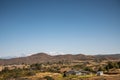 Ranch land and San Jacinto mountain range viewed from Temecula, CA, USA